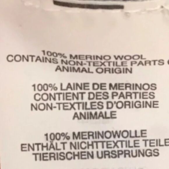 Women’s J. Crew Grey Striped Merino Wool Sweater Elbow Patches - Picture 9 of 9